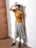 バンダナ柄/スカンツ/オフホワイト