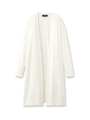 リネン天竺ロングカーディガン/オフホワイト(003)