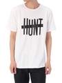 【AZUL by moussy】HUNT20/-天竺クルーネック半袖T/WHT