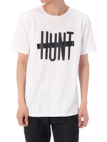 【AZUL by moussy】HUNT20/-天竺クルーネック半袖T/WHT