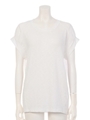 【chille anap】肩シフォンTシャツ/WH