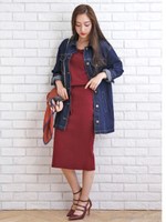 ドルマンドロストニットワンピース/チャコール