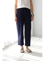 【AZUL by moussy】30/-RT天竺パネルプリーツ風ワイドパンツ/CAM