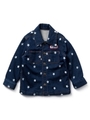 JACKET STAR EMBROIDERY (2T〜3T)/ライトインディゴ