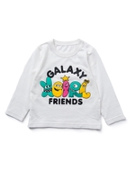 L/S TEE　GALAXY FRIENDS(4T〜7T)/ホワイト