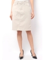 【AZUL by moussy】サテンstタイトスカート(L54)/L/BEG