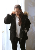 【AZUL by moussy】Aラインモッズ/BLK