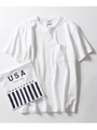 【WEB限定】USAコットンポケットTシャツ/オフホワイト(003)