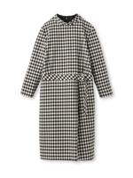 ギンガムウールワンピース/オフホワイト(203)
