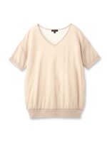 シャイニーバイカラーニット/ピンク系(570)