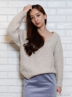 ブークレビックニット/ベージュ