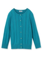 マルチストライプカーディガン/ライトブルー(091)