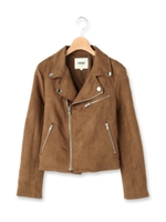 ライダースジャケット/ブラウン(042)