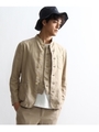 リネン混 デザート ジャケット/ベージュ(052)
