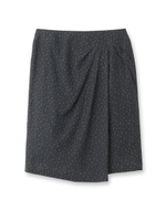 変形ドットラップ風スカート/ナチュラル(150)