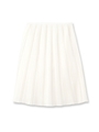 立体プリーツスカート/ホワイト系(002)