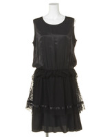 DOT TULLE DRESS/WHT