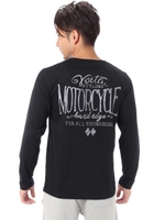 【8/15までWEB限定セール】【AZUL by moussy】MOTORCYCLE TC天竺長袖VネックT/BLK