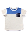 バイカラー胸ポケットTシャツ/イエロー(532)