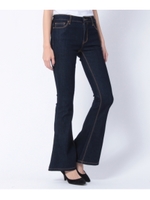 ベルボトムストレッチデニム/ネイビー(093)