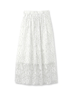 ラッセルコードレーススカート/ホワイト(001)