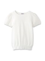 POTTER袖メッシュレース二ットプルオーバー/オフホワイト(003)