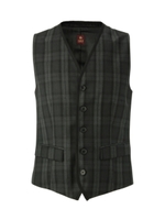 W/SIタータンチェックベスト/ブラック(319)