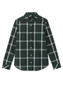 [L]ブロックチェックシャツ/ダークグリーン(223)