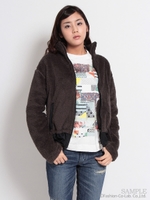 テディベアボアブルゾン/チャコール