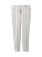 ナローストライプアンクル丈パンツ/グレー(319)