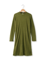 ハイネックテレコニットワンピース/カーキ(027)