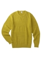 ミドルゲージ クルーネックニット/イエロー(032)