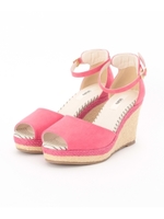 ジュートカラーウェッジサンダル/ピンク(072)