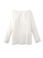 デシンフロント重ねブラウス/ブラック(019)