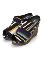 ウェッジソールサボサンダル/オフホワイト(003)