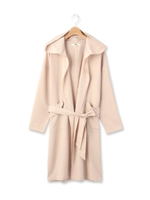 フーデットロングガウンジャケット/ベージュ(052)