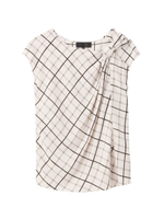 [L]ウィンドペンチェックシャツ/アイボリー(104)