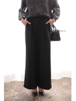 【AZUL by moussy】ヘリンボンタックワイドパンツ/柄BLK