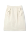 クラシカルリボンスカート/サンドベージュ(053)