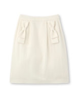 クラシカルリボンスカート/サンドベージュ(053)