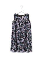 フラワーノースリーブワンピース/イエロー系(134)