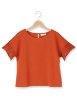 シアースリーブプルオーバー/ホワイト(001)