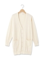 UVカット　Vニットロングカーディガン/ナチュラル(050)