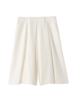 [L]タックガウチョパンツ/ホワイト(001)