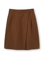 ウールラップデザインスカート/ブラウン(042)