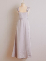 サテンサロペットドレス/SILVER