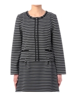 フロントトリムノーカラージャケット/ブラック(319)