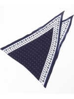 小紋柄ネッカチーフ/ネイビー(593)