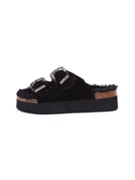 ２ストラップファーサンダル/グレー(020)