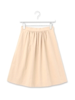 ◆ツイルギャザースカート/ライトベージュ(051)
